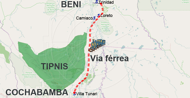 Plantean vía férrea para unir a Cochabamba y el Beni